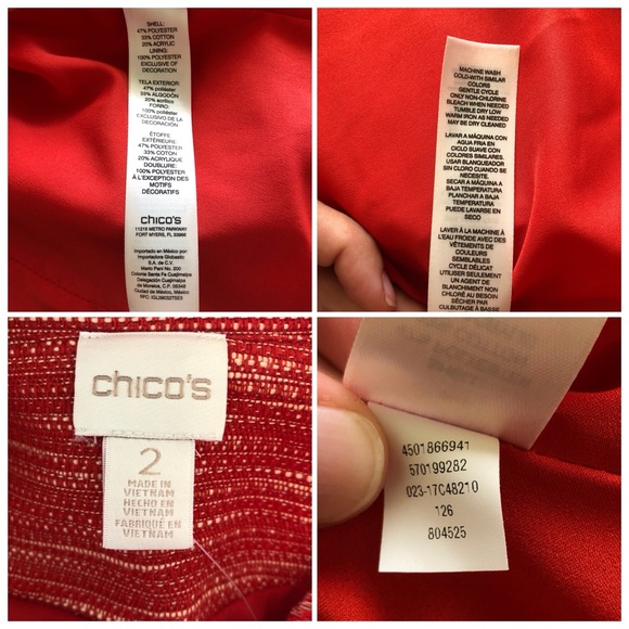 NWT Chico's Textured Fringe Jacket Orange Large/12 - Picture 6 of 8